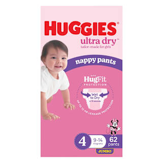 Huggies Diaper Pants Size 4 Girl Jumbo 