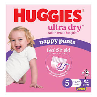 Huggies Diaper Pants Size 5 Girl Jumbo 