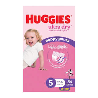 Huggies Diaper Pants Size 5 Girl Jumbo 
