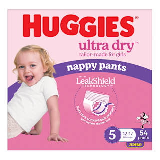 Huggies Diaper Pants Size 5 Girl Jumbo 