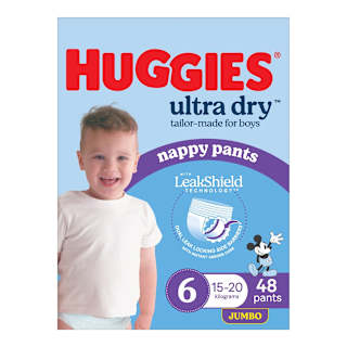Huggies Diaper Pants Size 6 Boy Jumbo 