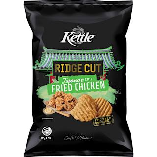Kettle Ridge Cut Potato Chips Fried Chicken 