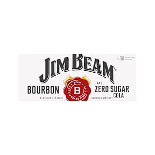 Jim Beam White 4.8%  Zero Sugar Cola Premix Range Cans