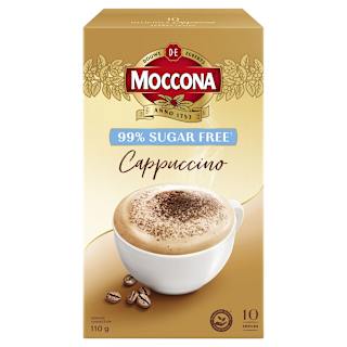 Moccona Sugar Free Cappuccino Sachets