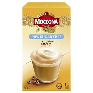 Moccona Sugar Free Latte Sachets