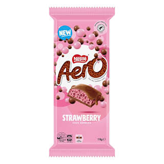 Nestle Aero Chocolate Strawberry Block 