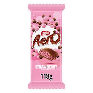 Nestle Aero Chocolate Strawberry Block 