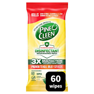 Pine O Cleen Biodegradable Disinfectant Wipes Lemon 