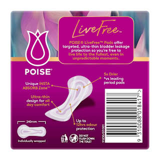 Poise Pad Adultcare Poise Livefree Regular