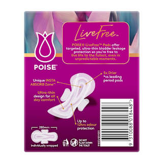 Poise Pad Adultcare Poise Livefree Super Wing