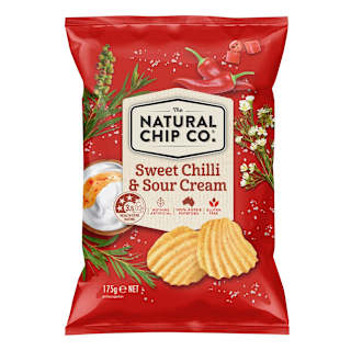 The Natural Chip Co Potato Chips Sweet Chilli & Sour Cream