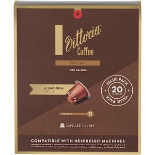 Vittoria Italian Compatible Aluminium Coffee Capsules