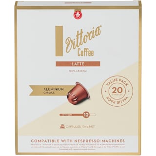 Vittoria Latte Compatible Aluminium Coffee Capsules