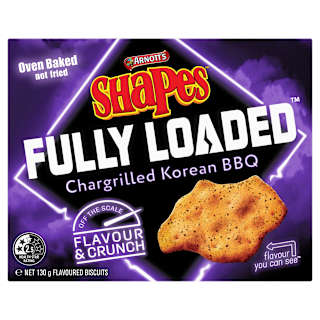 Arnott's Shapes Snacks Fully Loaded Chargrilled Korean BBQ