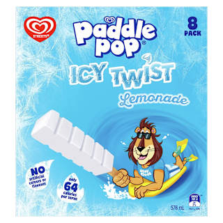 Paddle Pop Ice Confection Lemonade