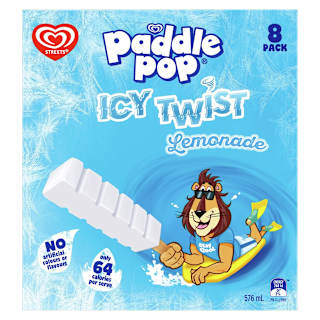 Paddle Pop Ice Confection Lemonade