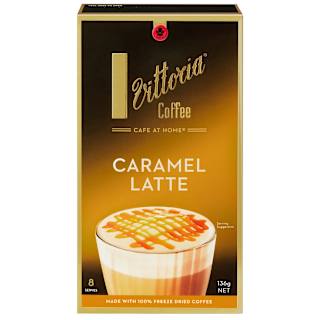 Vittoria Caramel Latte Coffee Sachets