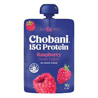 Chobani Fit Greek Yogurt Raspberry Pouch 
