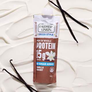 Farmers Union Greek Style High Protein Vanilla Yogurt Pouch