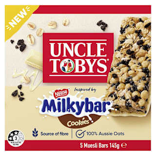 Uncle Tobys Muesli Bar Milkybar Cookies Muesli Bar