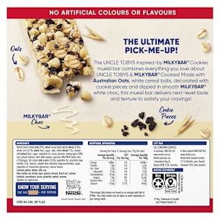 Uncle Tobys Muesli Bar Milkybar Cookies Muesli Bar