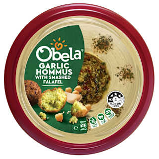 Obela Dip Garnished Garlic Hommus With Smashed Falafel