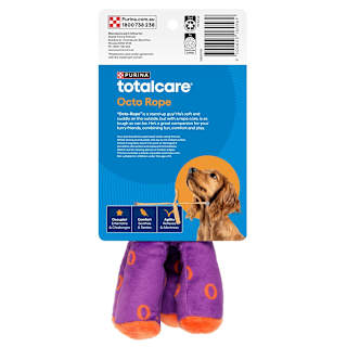 Purina Total Care Dog Toy Toy Octo Rope Plush