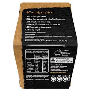 Carman's Oat Cups Protein Porridge Creamy Honey 