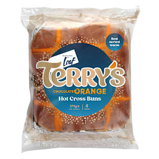 Terry's Chocolate Orange Hot Cross Buns