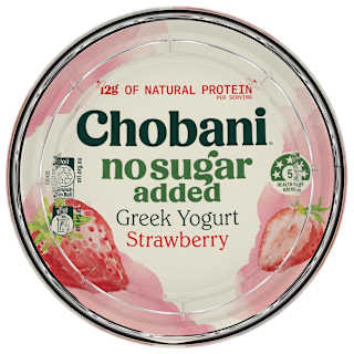 Chobani No Sugar Added Greek Yogurt Strawberry