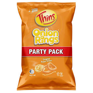 Thins Onion Rings Snacks Roast Onion