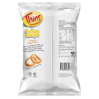 Thins Onion Rings Snacks Roast Onion