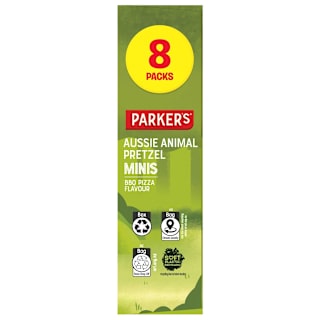 Parkers Mini Pretzel Snack Baked Wheat BBQ Pizza