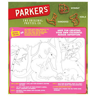 Parkers Mini Pretzel Snack Baked Wheat BBQ Pizza
