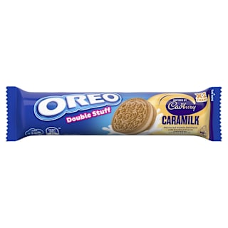 Oreo Double Stuff Sandwich Biscuits Inspired by Cadbury Caramilk