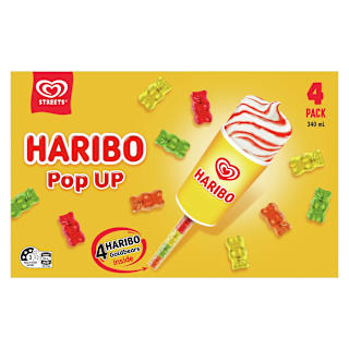 Streets Haribo Frozen Dessert Strawberry Vanilla