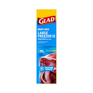 Glad Freezer Snpaplock Bags Large 