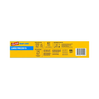 Glad Freezer Snpaplock Bags Large 