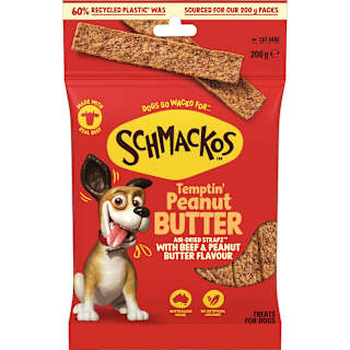 Schmackos Strapz Beef And Peanut Butter