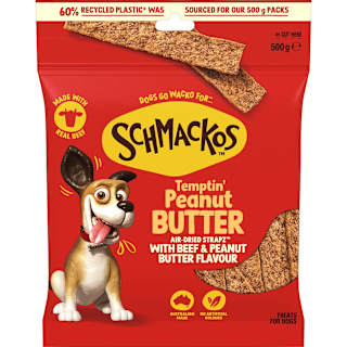 Schmackos Strapz Beef And Peanut Butter