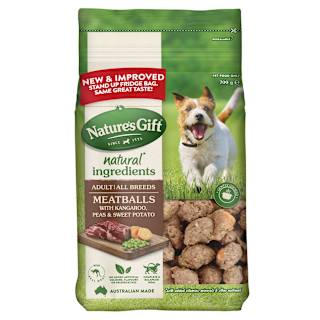 Nature's Gift Adult All Breeds Meatballs With Kangaroo, Sweet Potato & Peas Chilled Dog Food