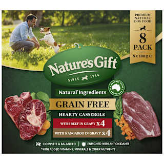 Nature's Gift Hearty Casserole in Gravy with Beef & with Kangaroo