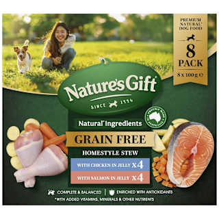 Nature's Gift Homestyle Stew in Jelly with Chicken & With Salmon