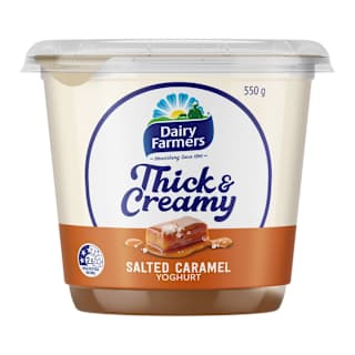Dairy Farmers Thick & Creamy Yoghurt Salted Caramel 6 Pack