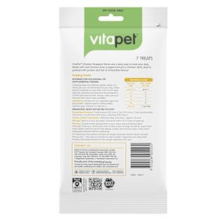 Vitapet Treats Jerky Wrap Sticks Double Chicken