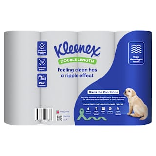 Kleenex Bathroom Tissue Double Length White