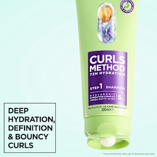 Garnier Fructis Curls Method Shampoo, Intensely hydrates and gently cleanses all curl types