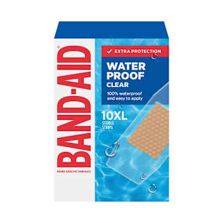 Band-Aid Waterproof Clear Large