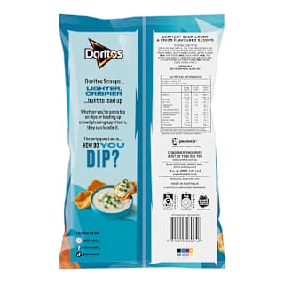 Doritos Scoops Corn Chips Sour Cream
