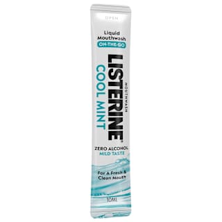 Listerine Liquid Mouthwash Sachets Cool Mint